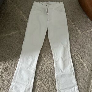 MOTHER WHITE DENIM